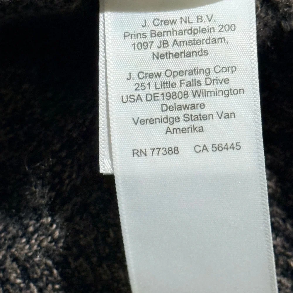 J. Crew Sweater Mens M Gray Marled Lambswool Blend Raglan Crewneck Pullover
